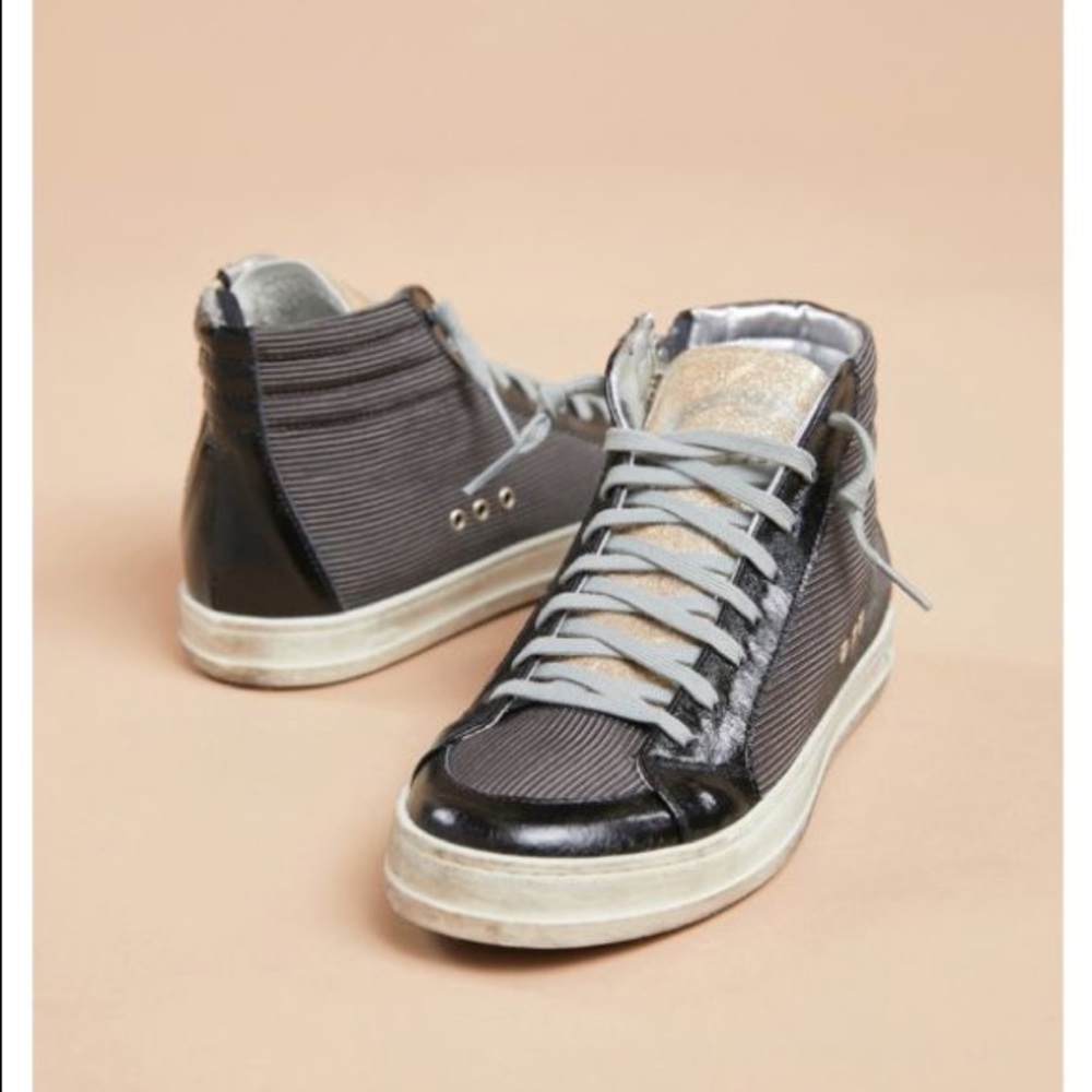 P448 Ribbed High Top Sneaker